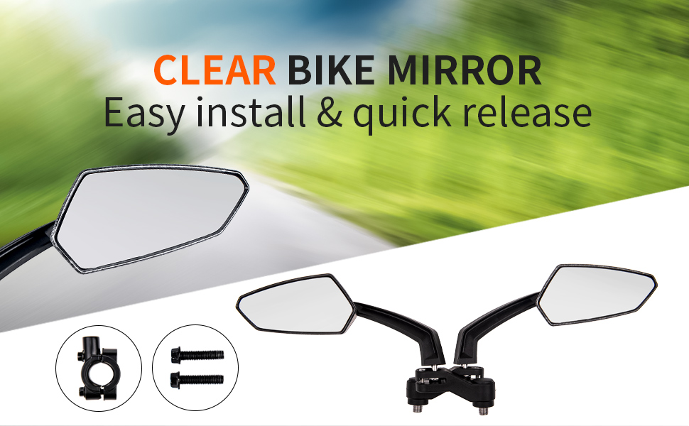 clear bike mirror